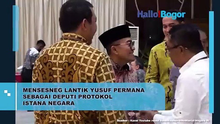 Yusuf Permana Dilantik Sebagai Deputi Protokol Istana Negara oleh Mensesneg