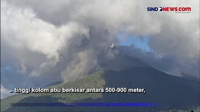 Gunung Ile Lewotobi Laki-Laki di Flores Kembali Erupsi, Muntahkan Abu Vukanik Setinggi 900 Meter