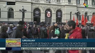 En Uruguay homenajearon y despidieron a Amelia Sanjurgo militante desaparecida