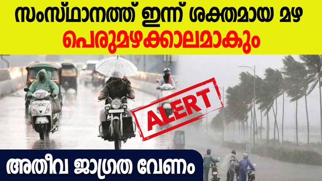 12 ജില്ലകളിൽ യെല്ലോ അലേർട്ട്; വരുന്നത് ശക്തമായ മഴ | Rain Alert In Kerala