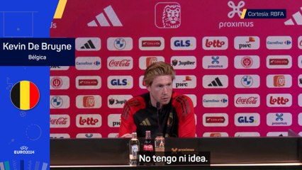 De Bruyne sobre su estado físico para la Euro: "No tengo ni idea"