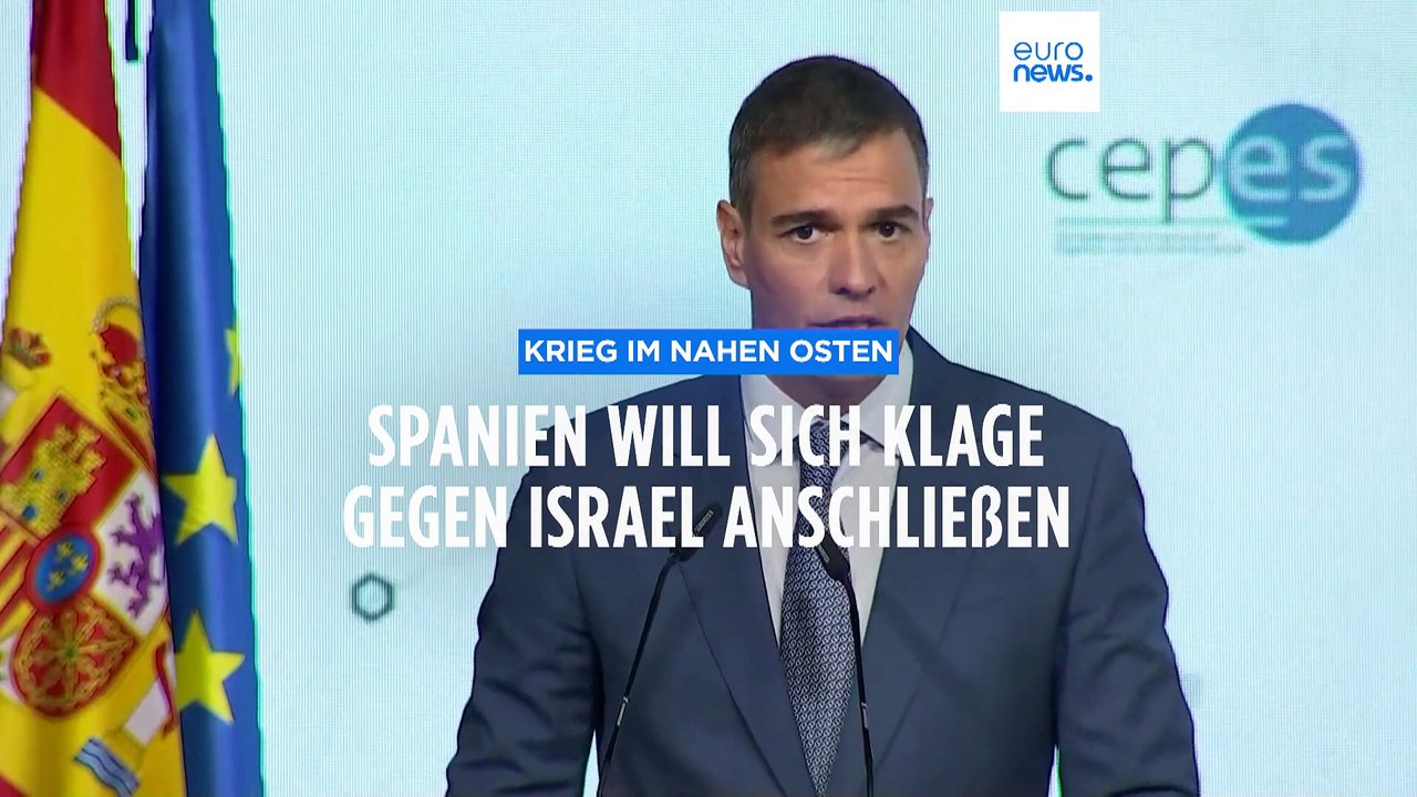 Spanien will sich Klage gegen Israel anschließen
