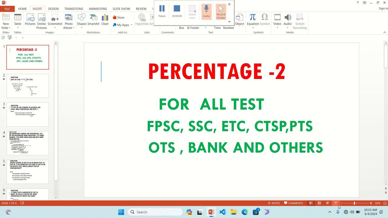 PERCENTAGE -2