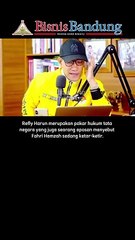 Refly Harun Sebut Fahri Hamzah Sekarang Sedang Ketar-ketir: Mungkin ya, Kalau dia Tidak Jadi Menteri