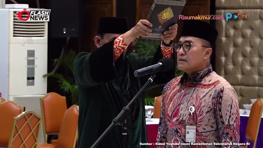 Mensesneg Lantik Yusuf Permana Sebagai Deputi Protokol Istana Negara