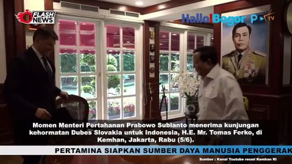 Menhan Prabowo dan Dubes Slovakia Bahas Kolaborasi Pertahanan