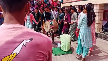 Dance competition boys vs girls #pahadidancevideo