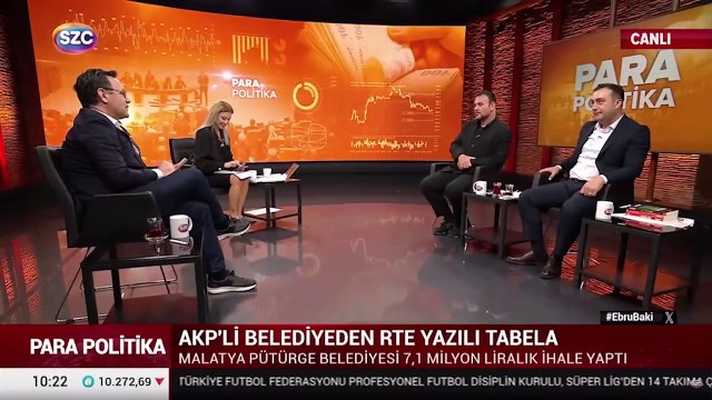 SÖZCÜ TV'de Gold krom harflerle RTE tabelası yorumu