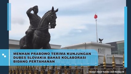 Menhan Prabowo Terima Kunjungan Dubes Slovakia Bahas Kolaborasi Bidang Pertahanan