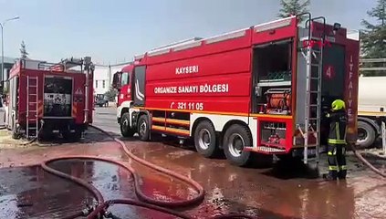 Kayseri OSB’deki ambalaj fabrikasında yangın
