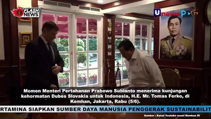 Menhan Prabowo Terima Kunjungan Dubes Slovakia Bahas Kaloborasi Bidang Pertahanan