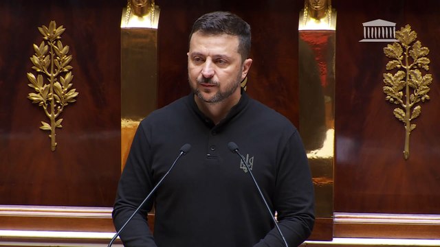 Ukraine : «Je vous remercie d'être à nos côtés pour défendre la vie», lance Zelensky devant l'Assemblée nationale