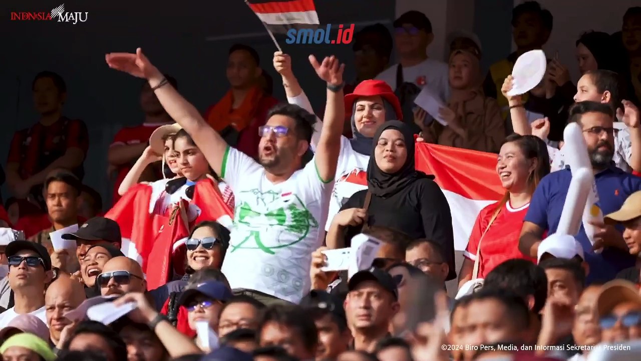 Presiden Jokowi Hadiri Pertandingan Timnas Indonesia Melawan Irak di GBK