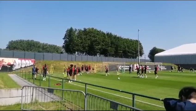 Les Diables rouges s'entraînent avant d'affronter le Luxembourg