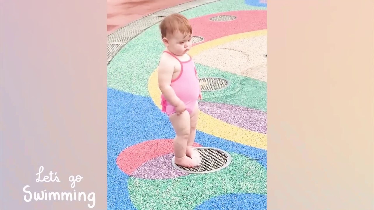 Funny Babies Playing With Water  Baby Outdoor Videos_1080p