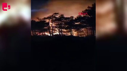 Marmaris’te orman yangını: 1 hektar alan zarar gördü