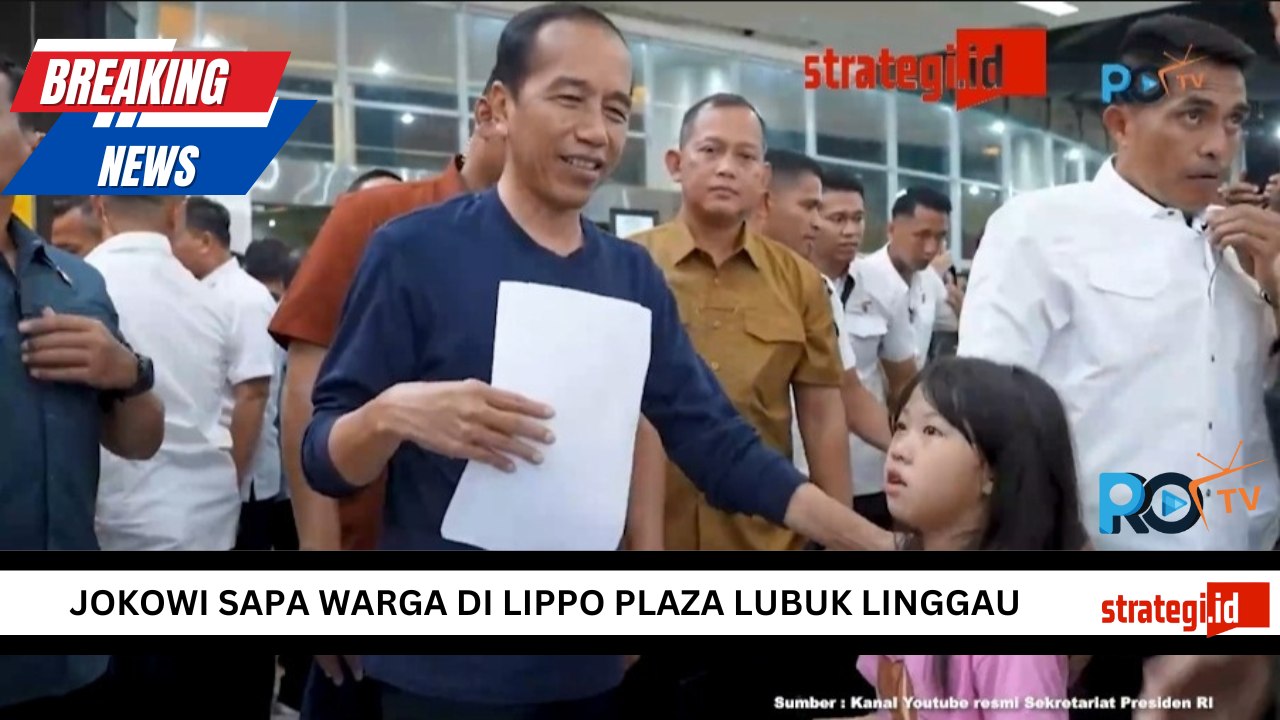 Jokowi Sapa Warga di Lippo Plaza Lubuk Linggau