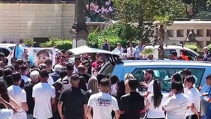 Michele Lanfranchi corteo motorini funerali