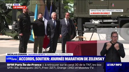 Volodymyr Zelensky signe un accord avec l'entreprise franco-allemande KNDS qui fournit les canons Caesar