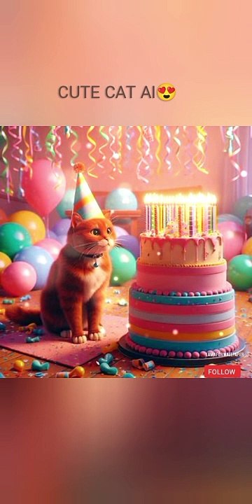 Cat with candies