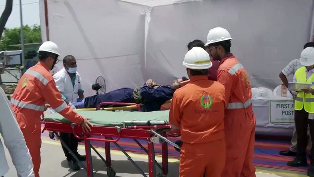 NARMADA GUJARAT GAS COMPANY GAS LEAKAGE EMERGENCY RESCUE & RELIEF MOCK DRILL