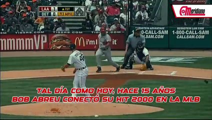 ¡Tal día como hoy hace 15 años, Bob Abreu conectó su hit 2000 en la MLB!