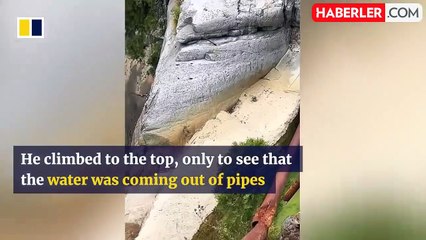 Çin'in en yüksek şelalesi sahte çıktı! Şimdiye kadar boruyla su vermişler