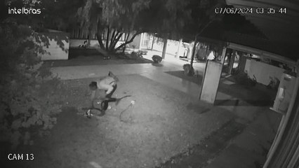 Vídeo mostra ladrão realizando furto de fios na Escola Edison Pietrobelli