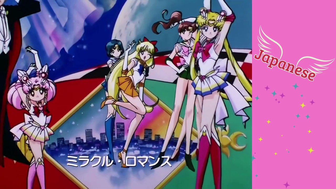 Sailor Moon season 4 opening multilanguage
