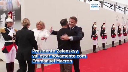 Zelenkskyy recebe pedido desculpas de Biden durante encontro em Paris