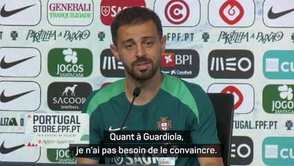 Portugal - Bernardo Silva : "Pas besoin de convaincre Guardiola pour Joao Neves"