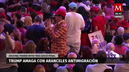 Donald Trump amenaza con aranceles antimigratorios