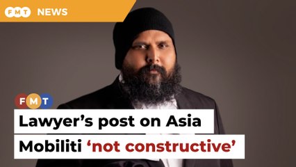 MCMC says lawyer’s post on Asia Mobiliti was ‘not constructive’