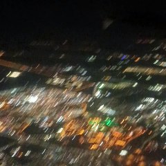 Bahrain night view from aeroplane