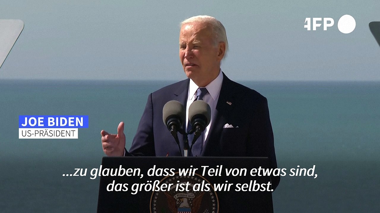 Biden bei d-day-gedenken: "demokratie beginnt mit jedem einzelnen"