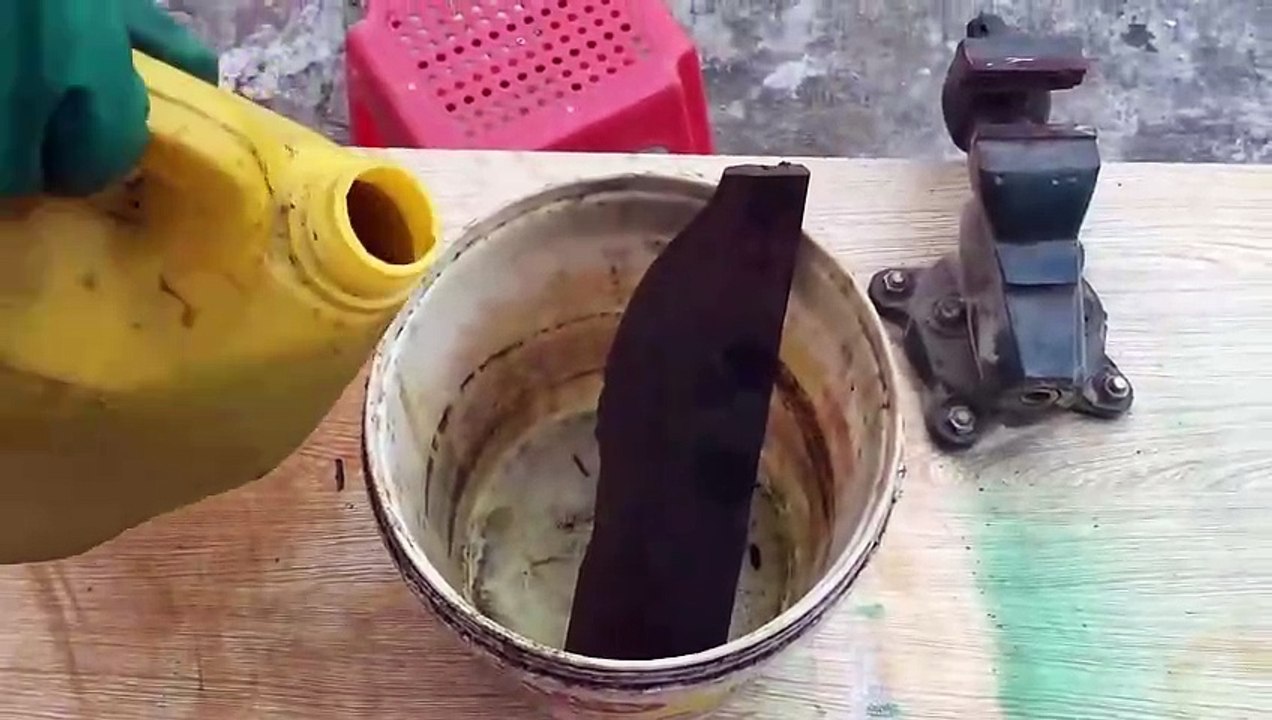 Restore rusted antique knives _ Antique handmade knife restoration _ Making sword tiny