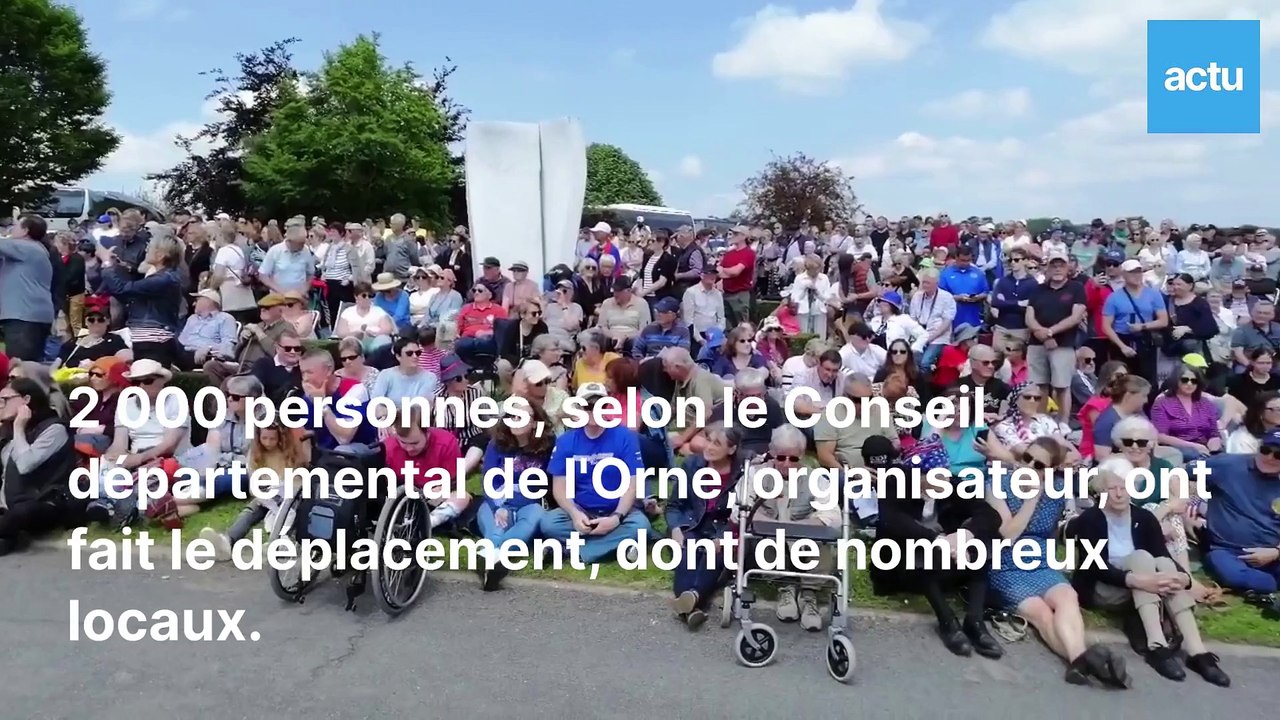 Un "6 juin en fanfares" américaines au mémorial de Montormel, le jour du 80e anniversaire du D-Day