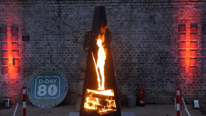 Aylesford RBLI light beacon remembering 80th anniversary of D-DAY.