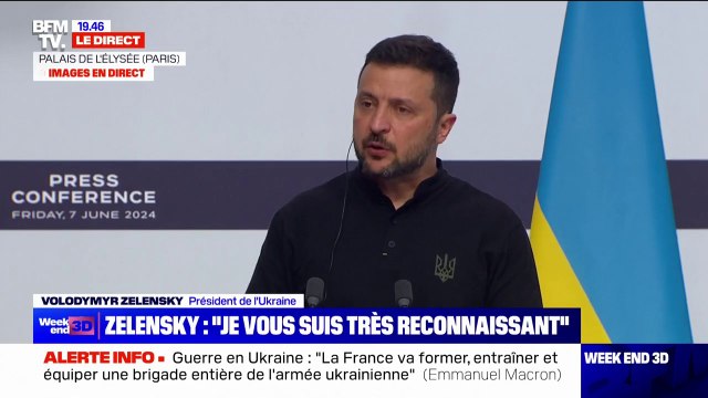 Guerre en Ukraine: Je vous suis très reconnaissant , reconnaît Volodymyr Zelensky