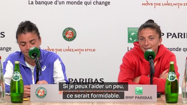 Roland-Garros - Errani : Si je peux aider un peu Paolini, ce serait formidable