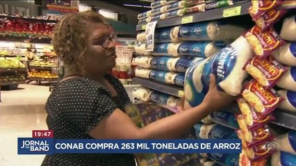 Conab compra 263,3 mil toneladas de arroz importado em leilão