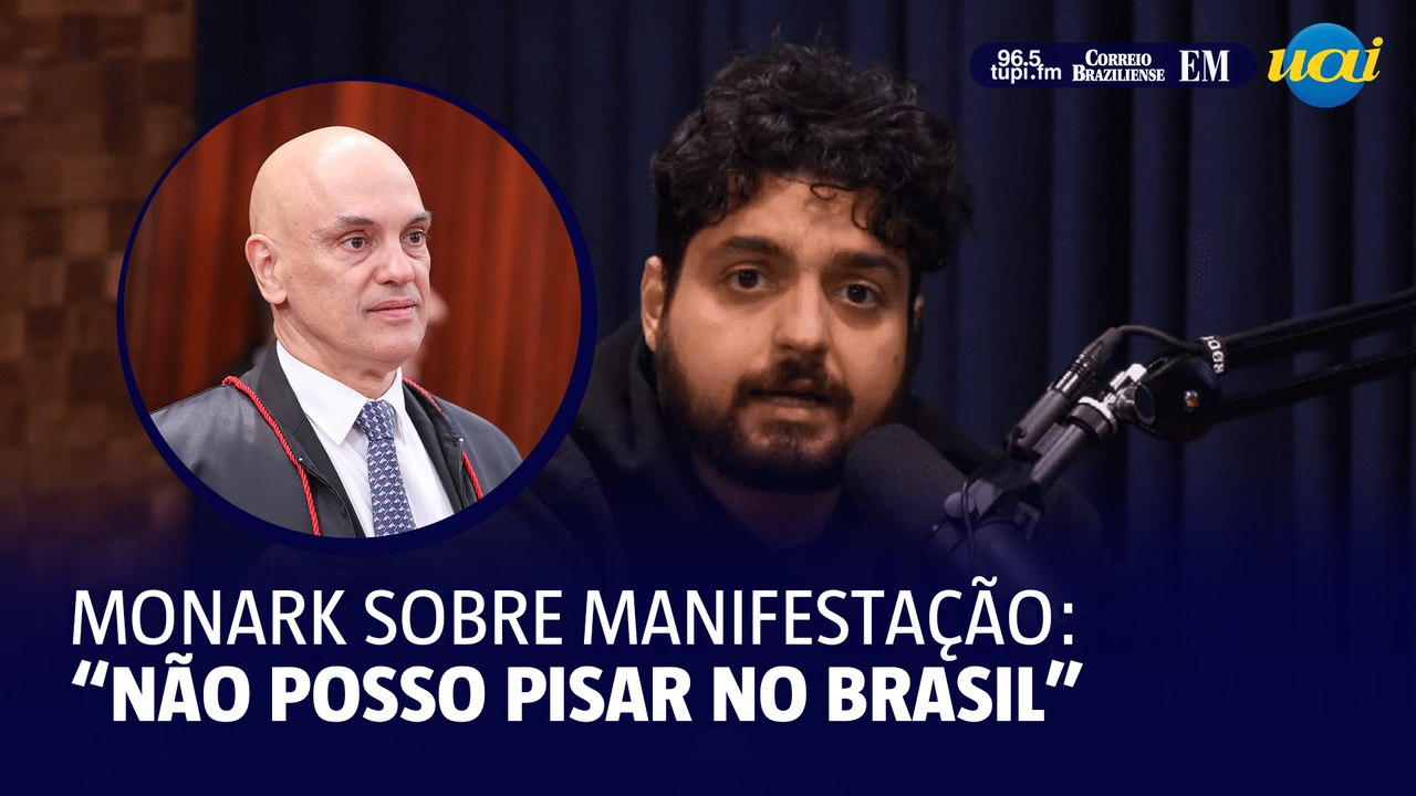 Monark sobre manifestação contra Lula e Moraes: "Infelizmente não vou poder ir"