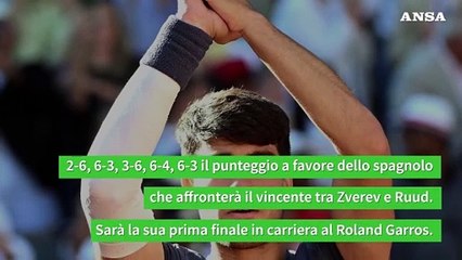 Roland Garros: Sinner ko in semifinale, avanti Alcaraz