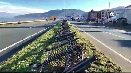 Sürücüler dikkat! Sahil Yolu Çayeli-Trabzon istikameti ulaşıma açıldı
