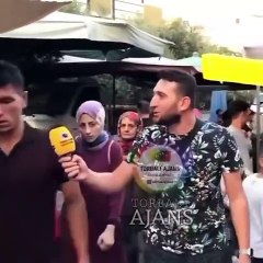 Pazarda Türk yoktu. Türkçe konuşan bulamayan muhabir şoke oldu