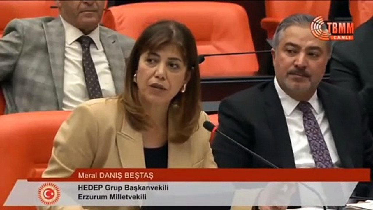 AKP'li İsmail Erdem ile HEDEP'li Meral Danış Beştaş birbirine girdi. Meclis birleşime ara verdi