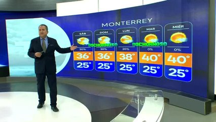 Pronóstico del tiempo para el fin de semana en Monterrey, con Abimael Salas