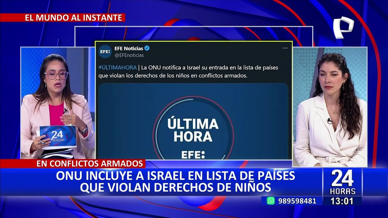 ONU incluye a Israel en lista de países que violan derechos de los niños