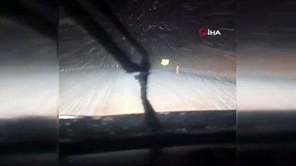 Kastamonu’da yüksek kesimlerde kar yağışı