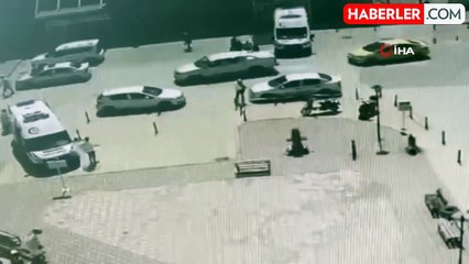 Tokat'ta polis memuruna yumruklu saldırı kamerada